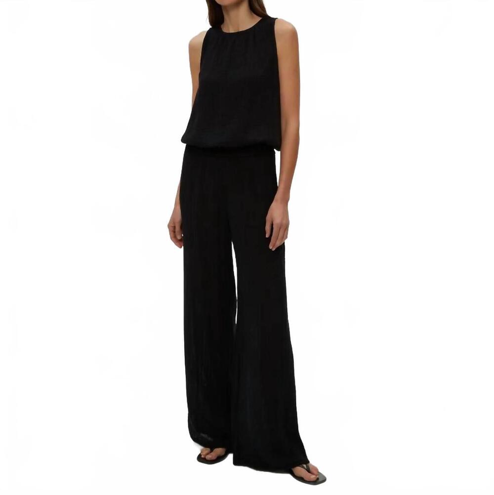 NEW MICHAEL STARS susie gauze pant in black